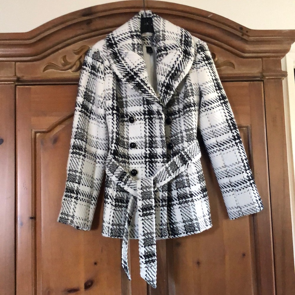 White House Black Market Hip Length Coat